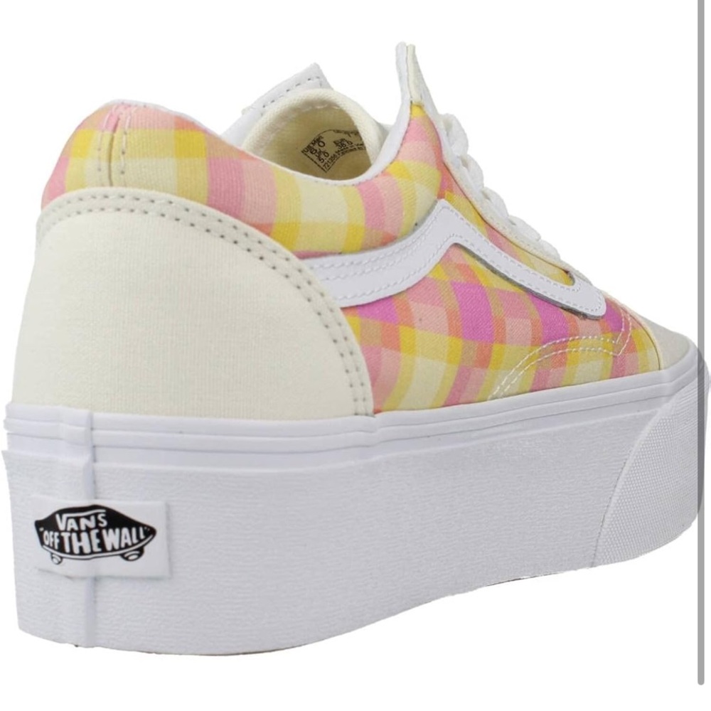 Vans Old Skool Stackform Platform Plaid Sneakers … - image 2